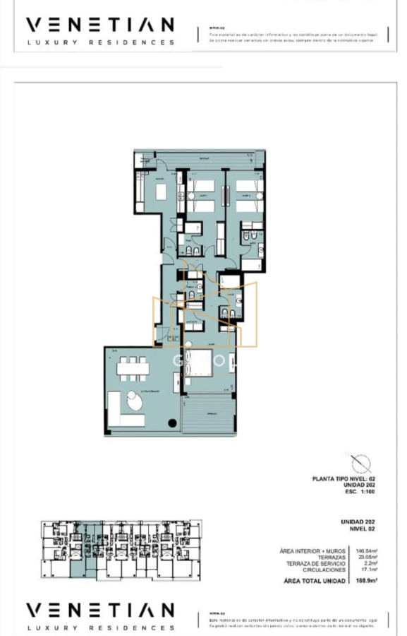 Apartamento ID.484 - Mansa frente al mar parada 18 calidad premium