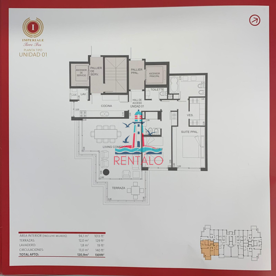Apartamento ID.296 - Apartamento en venta en Imperiale 2 dormitorios