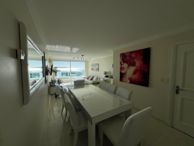 Departamento en Alquiler de 3 Dormitorios en Punta del este Torre Millenium . Playa Mansa , Vista al Mar  - PLA6132A