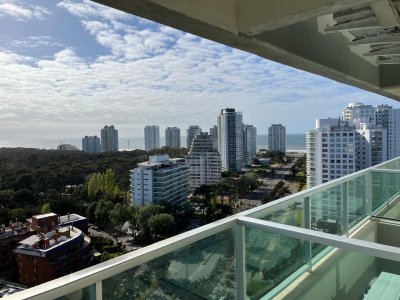 Apartamento de 1 dormitorio en alquiler temporal en Gala Vista , Punta del este , Playa Mansa 