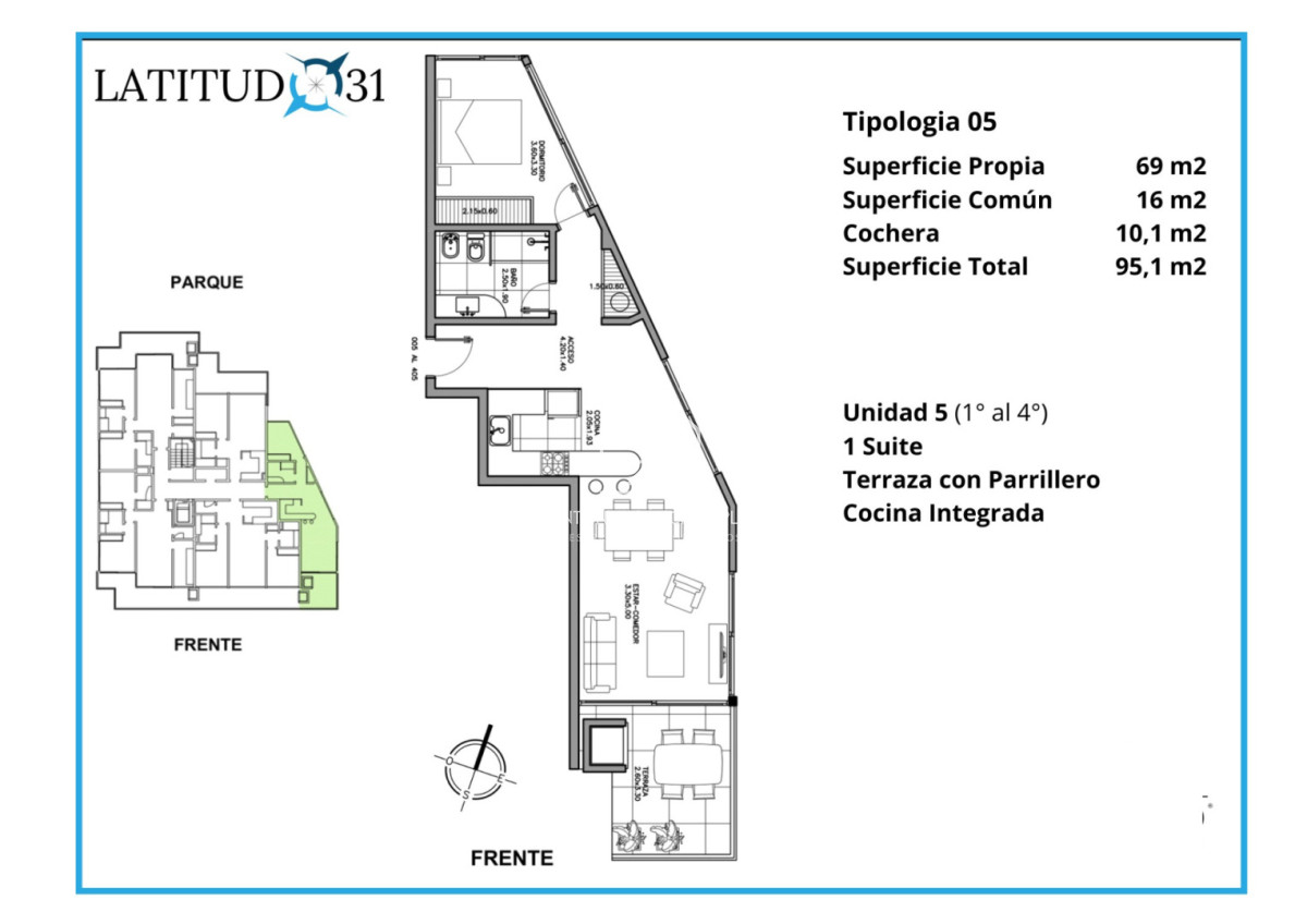 Apartamento ID.3153 - Latitud 31 - Playa Brava Pda. 31 | Entrega diciembre 2027. Punta del Este