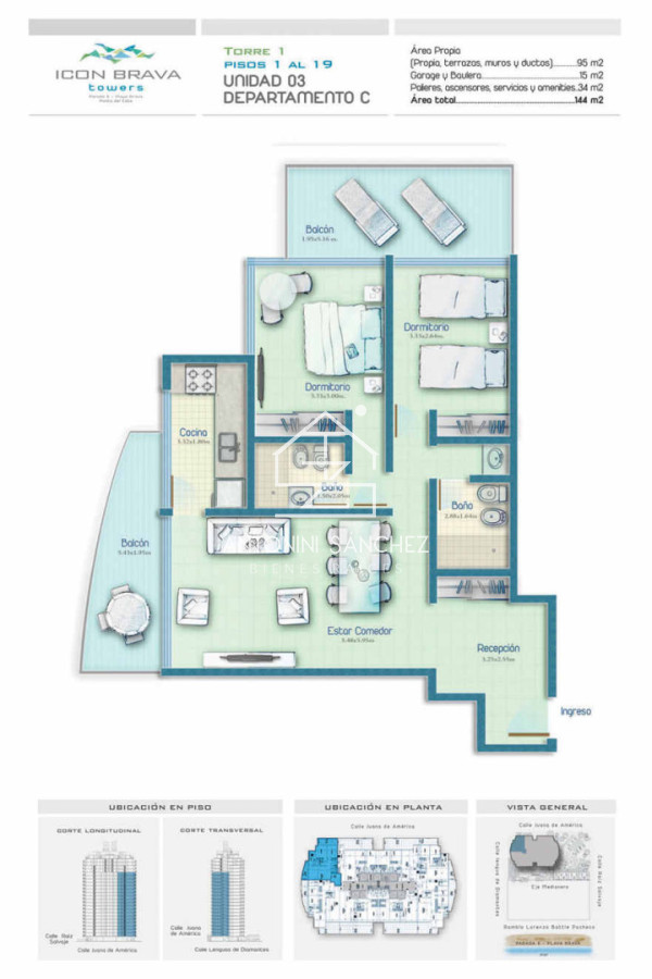 Apartamento ID.4294 - Icon Brava Tower|  Parada 6 de Playa Brava, Punta del Este