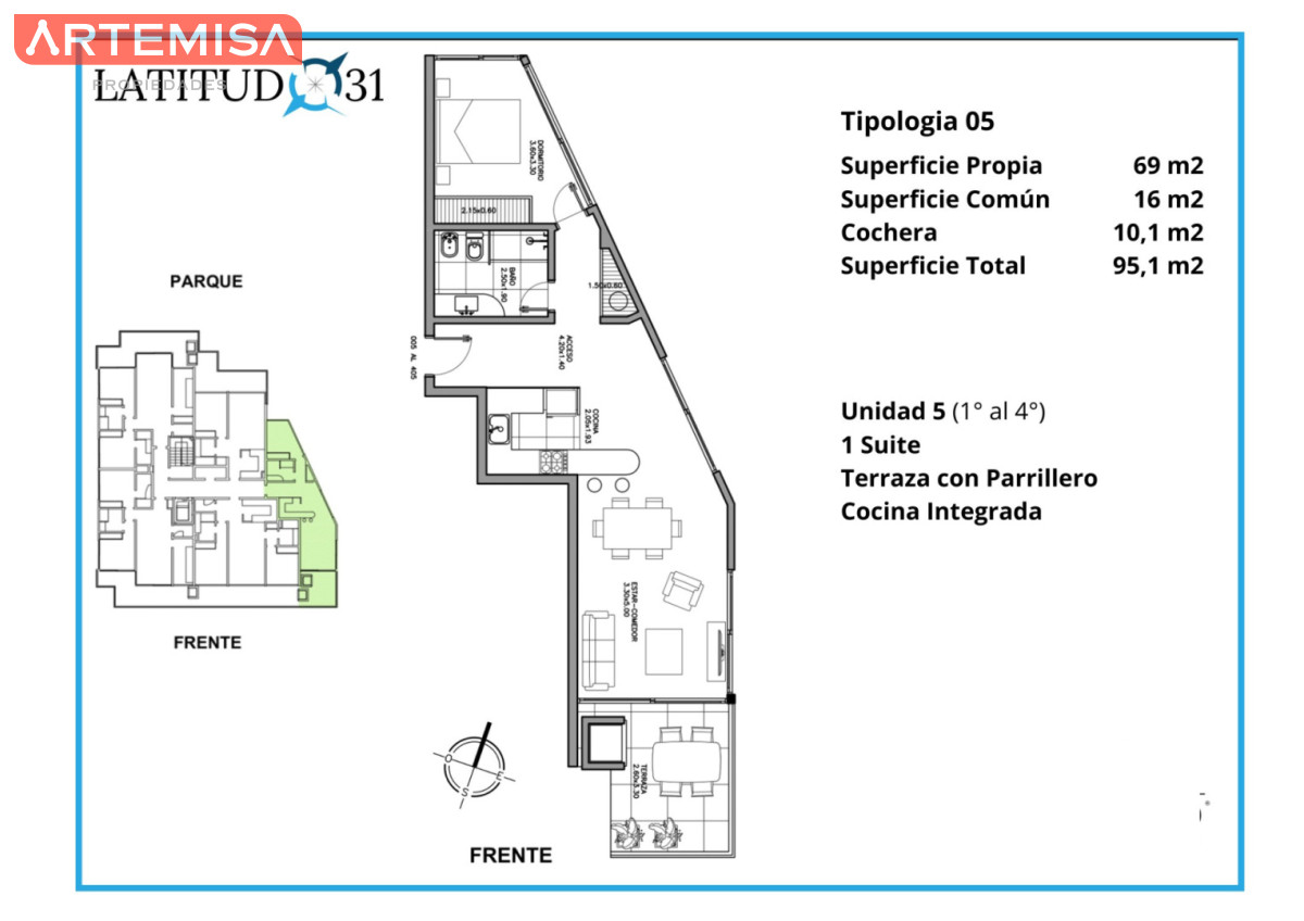 Apartamento ID.890 - Latitud 31 - Playa Brava Pda. 31 | Entrega diciembre 2027. Punta del Este