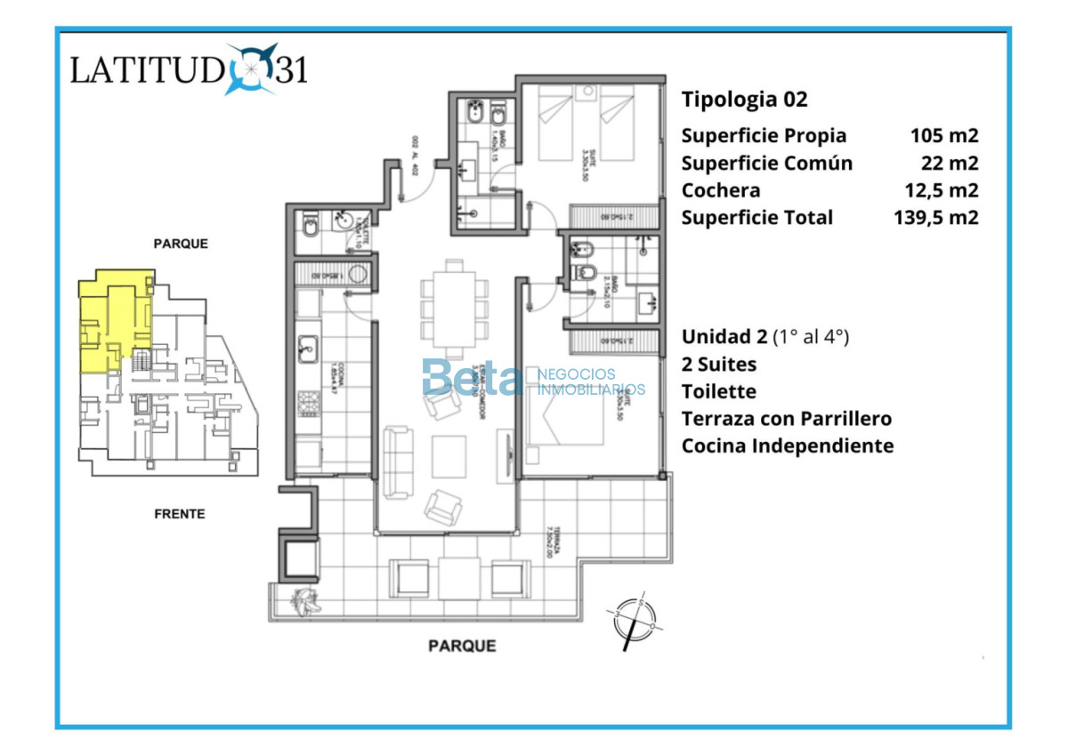 Apartamento ID.12 - LATITUD 31 - NUEVO DESARROLLO EN RINCÓN DEL INDIO, PUNTA DEL ESTE