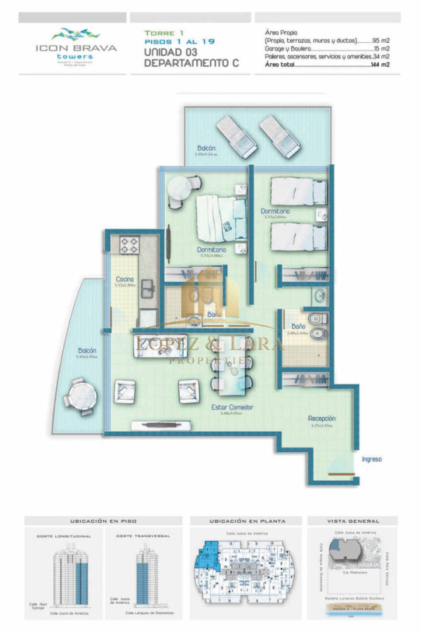 Apartamento ID.293 - Icon Brava Tower|  Parada 6 de Playa Brava, Punta del Este