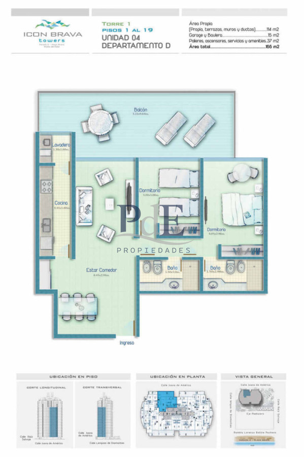 Venta de apartamento en Icon Brava Tower · Punta del Este.