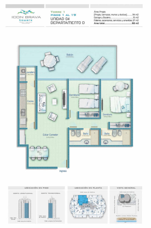 Venta de apartamento en Icon Brava Tower · Punta del Este.