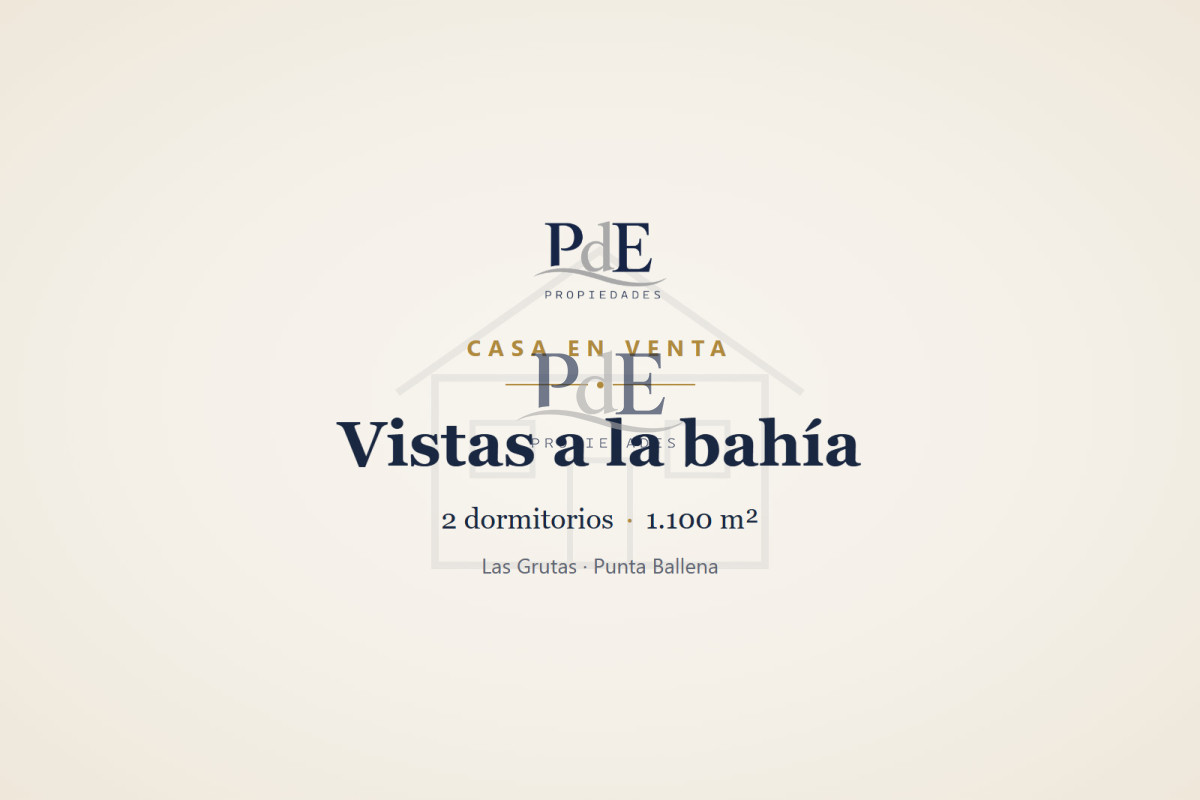 Casa en venta | 2 dormitorios, vistas a la bahía y terreno de 1.100 m². Ubicación: Las Grutas, Punta Ballena