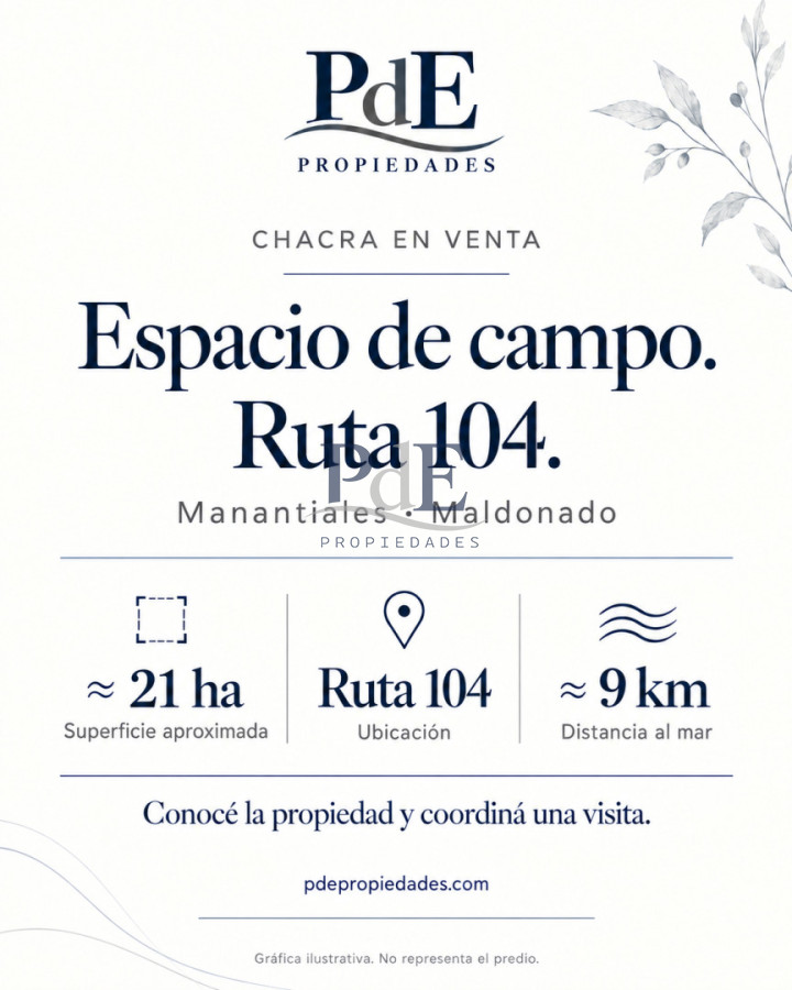 Chacra en Ruta 104, Manantiales | 21 ha con potencial de desarrollo - Imagen 4