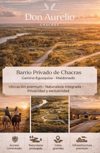 Campo  Proyecto de Fraccionamiento - Camino Eguzquiza (Maldonado)Cerro Eguzquiza | Macrolote de 200 Hectáreas con Proyecto de Fraccionamiento Aprobado