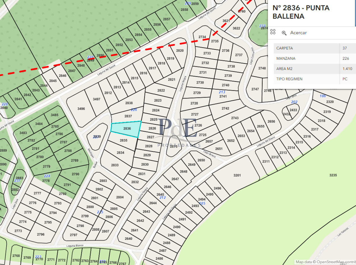 Terreno en Punta Ballena, Club del Lago