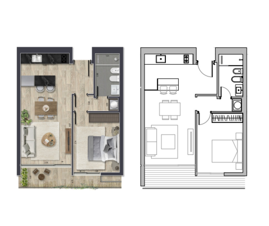 Apartamento ID.21098233 - Apartamento en venta 1 dormitorio en Torres del este