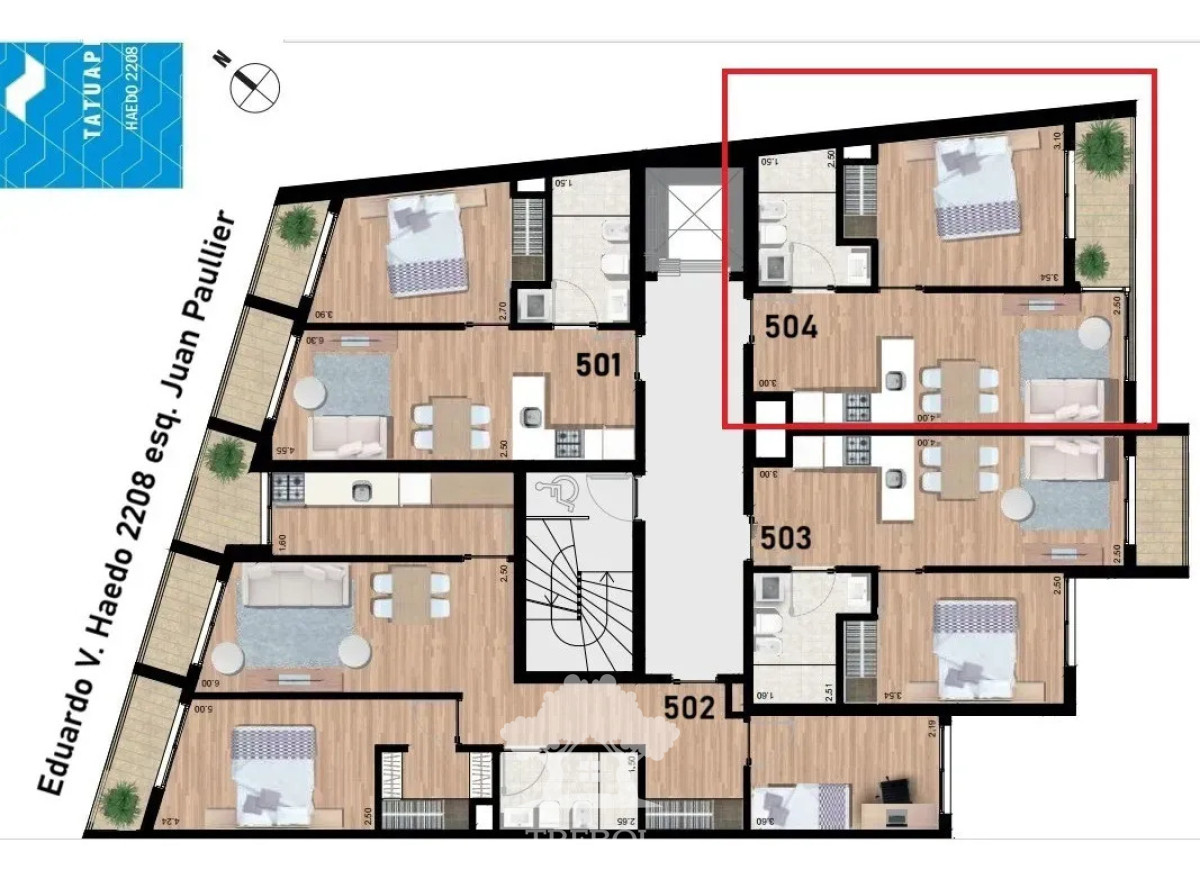 Apartamento ID.252 - Alquiler Apartamento 1 Dormitorios Tres Cruces Montevideo D