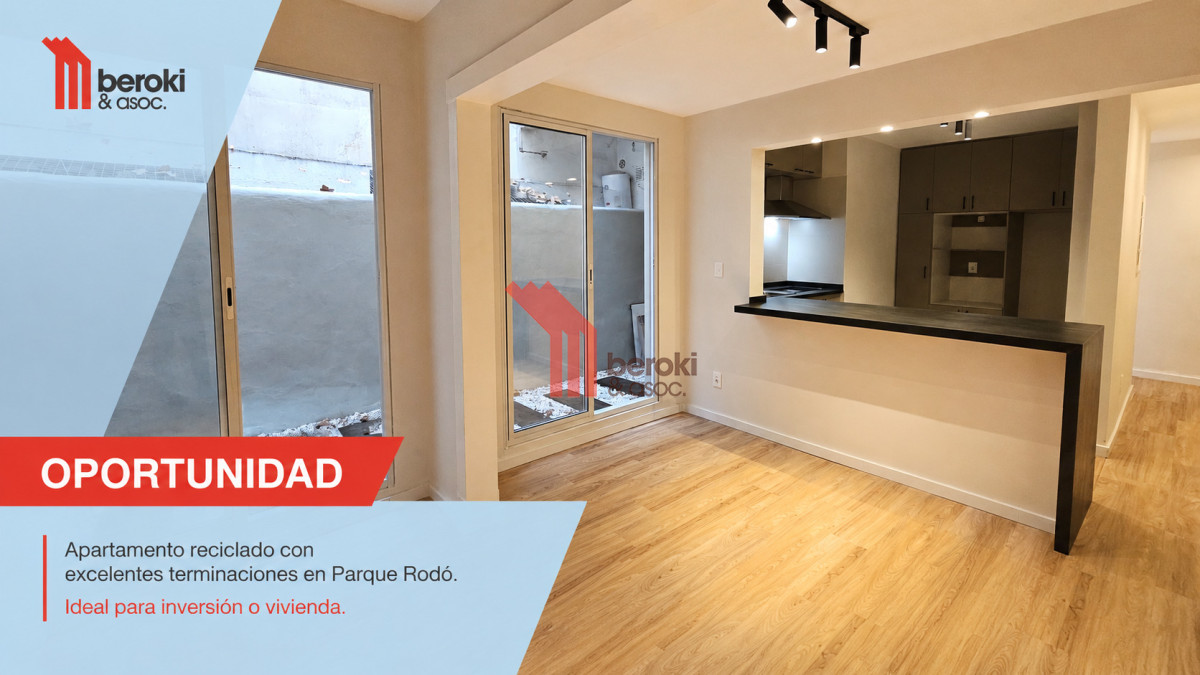 Apartamento ID.220 - Venta Apartamento 1 Dormitorio Parque Rodó Reciclado con Patio Montevideo
