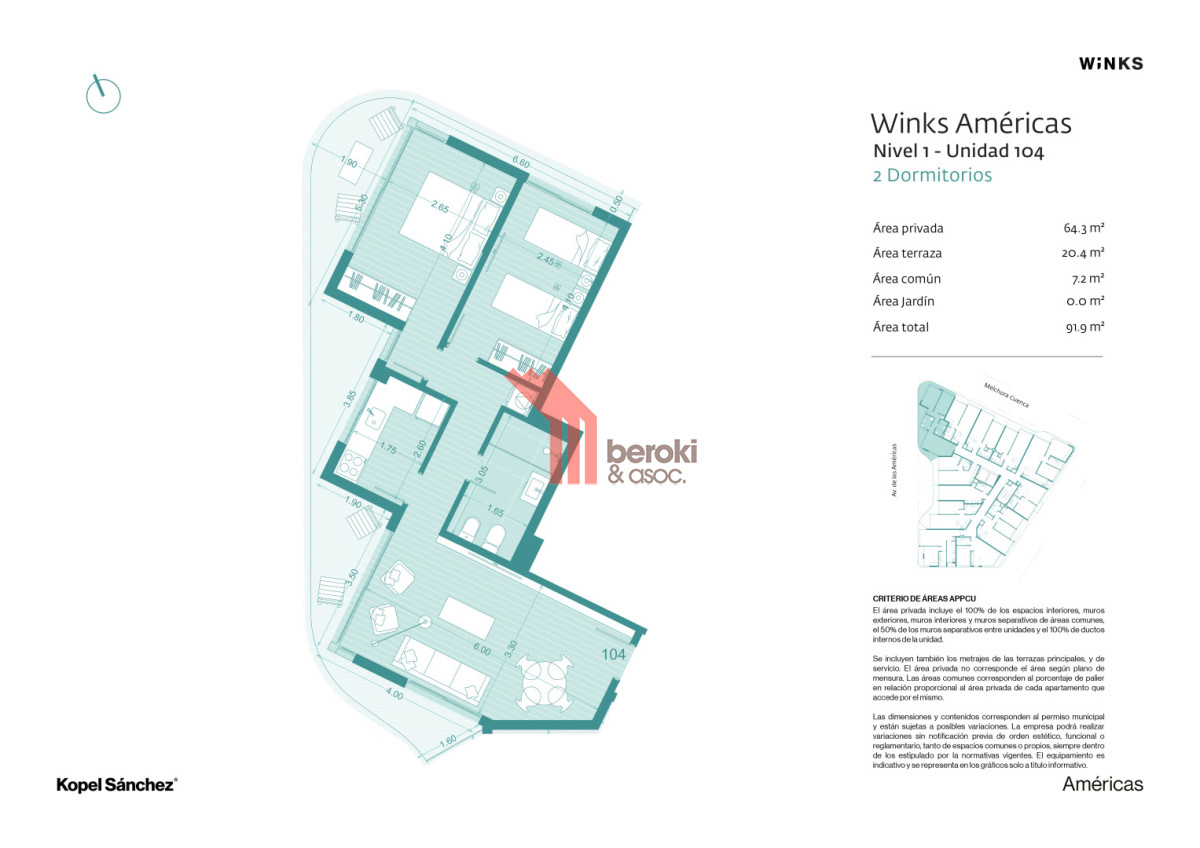 Apartamento ID.99 - VENTA APARTAMENTO 2D, BARRA DE CARRASCO PISO 1! 