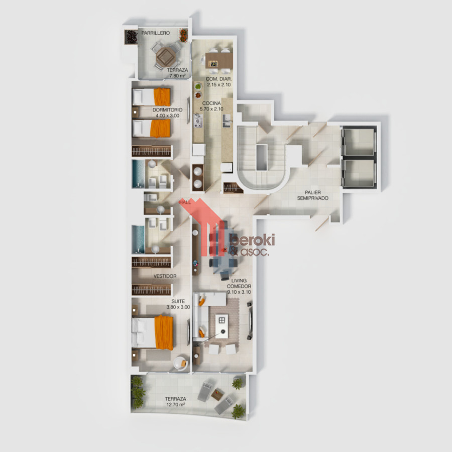 Apartamento ID.152 - Look Brava - Exclusivo 2 Dormitorios en Parada 10 Brava | Vista al Mar y Amenities Premium