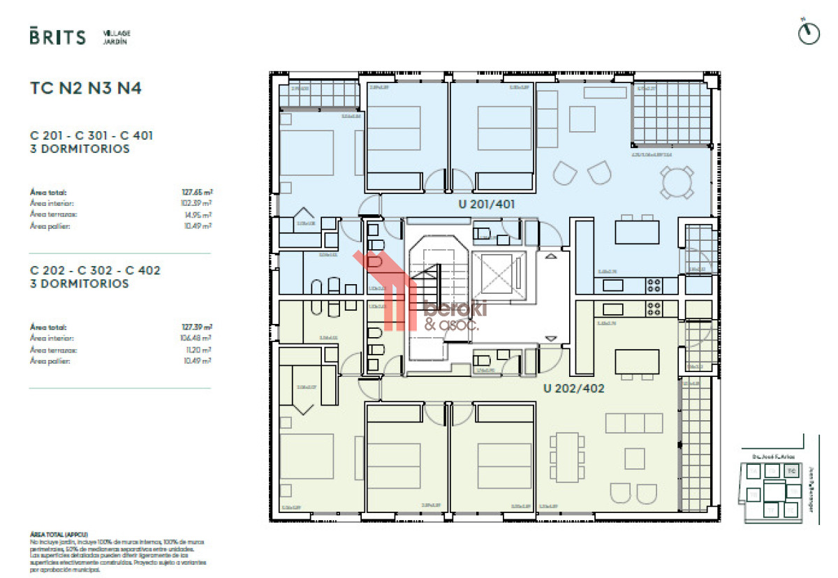 Apartamento ID.145 - 3 dormitorios en Carrasco