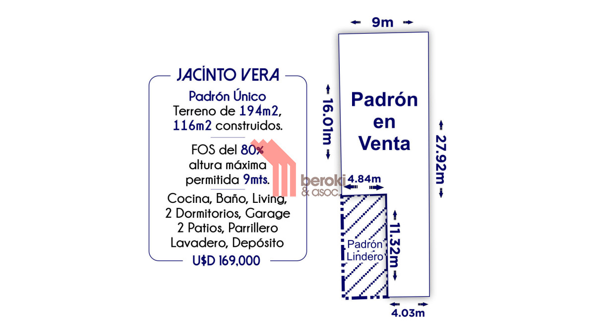 Casa ID.103 - Venta Casa La Blanqueada Padrón Único a Reciclar