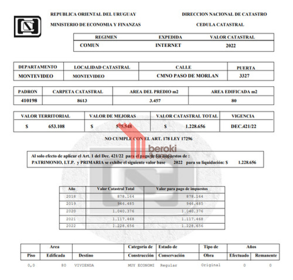 Terreno ID.13 - Terreno En Venta De 3457m2 Ubicado En Cerro