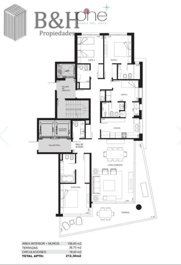 Apartamento ID.6649 - Esquinero Piso Alto a la Venta en Punta del Este