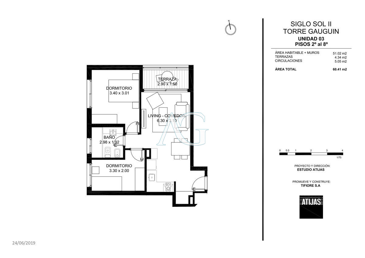 Apartamento ID.577 - Venta Torre Gauguin - 2 Dormitorios