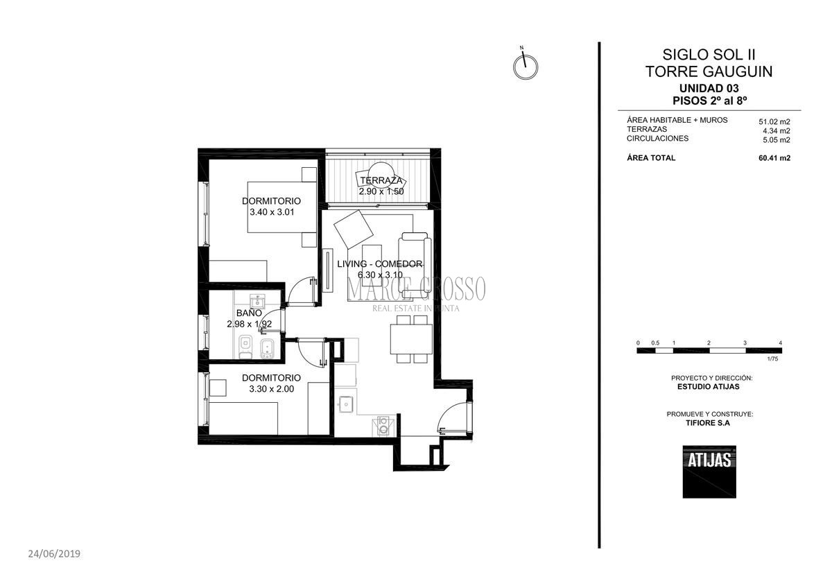 Apartamento ID.98 - Torre Gauguin - 2 Dormitorios