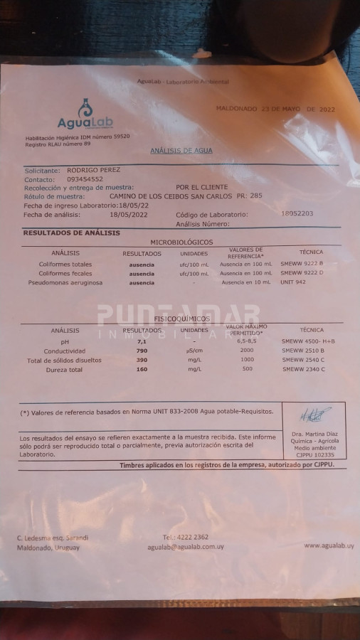 Chacra ID.213311 - VENTA DE EXCEPCIONAL CHACRA 5 HAS.  PRÓXIMO A PUNTA DEL ESTE