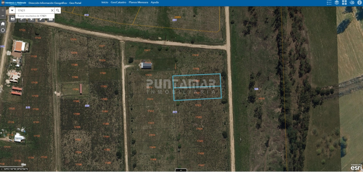 Terreno ID.212674 - VENTA DE TERRENO EN EL TESORO , LA BARRA 