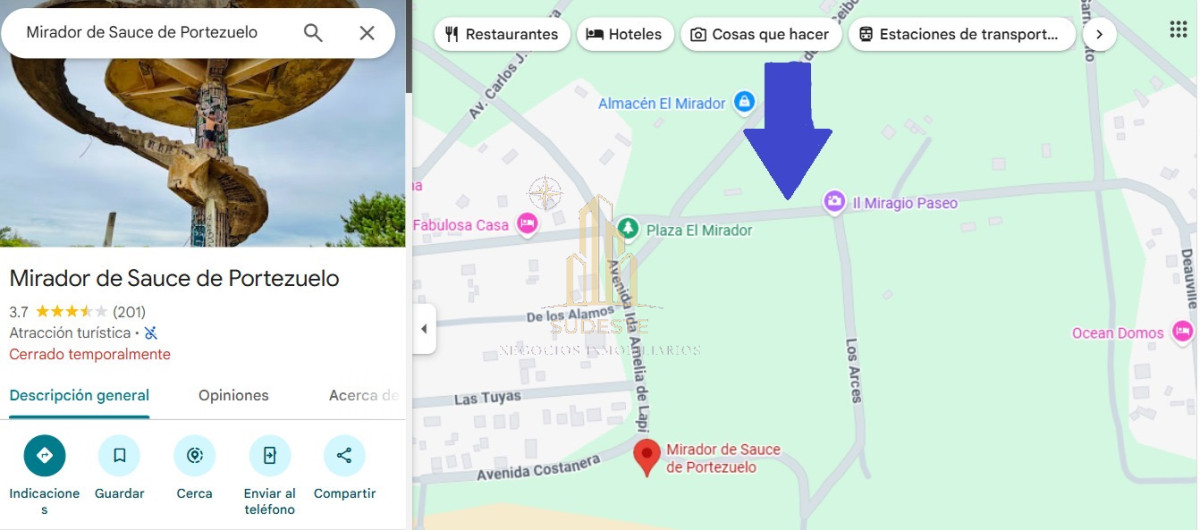 Terreno ID.91 - Terreno en venta en Sauce de Portezuelo, excelente ubicación a pasos del mar