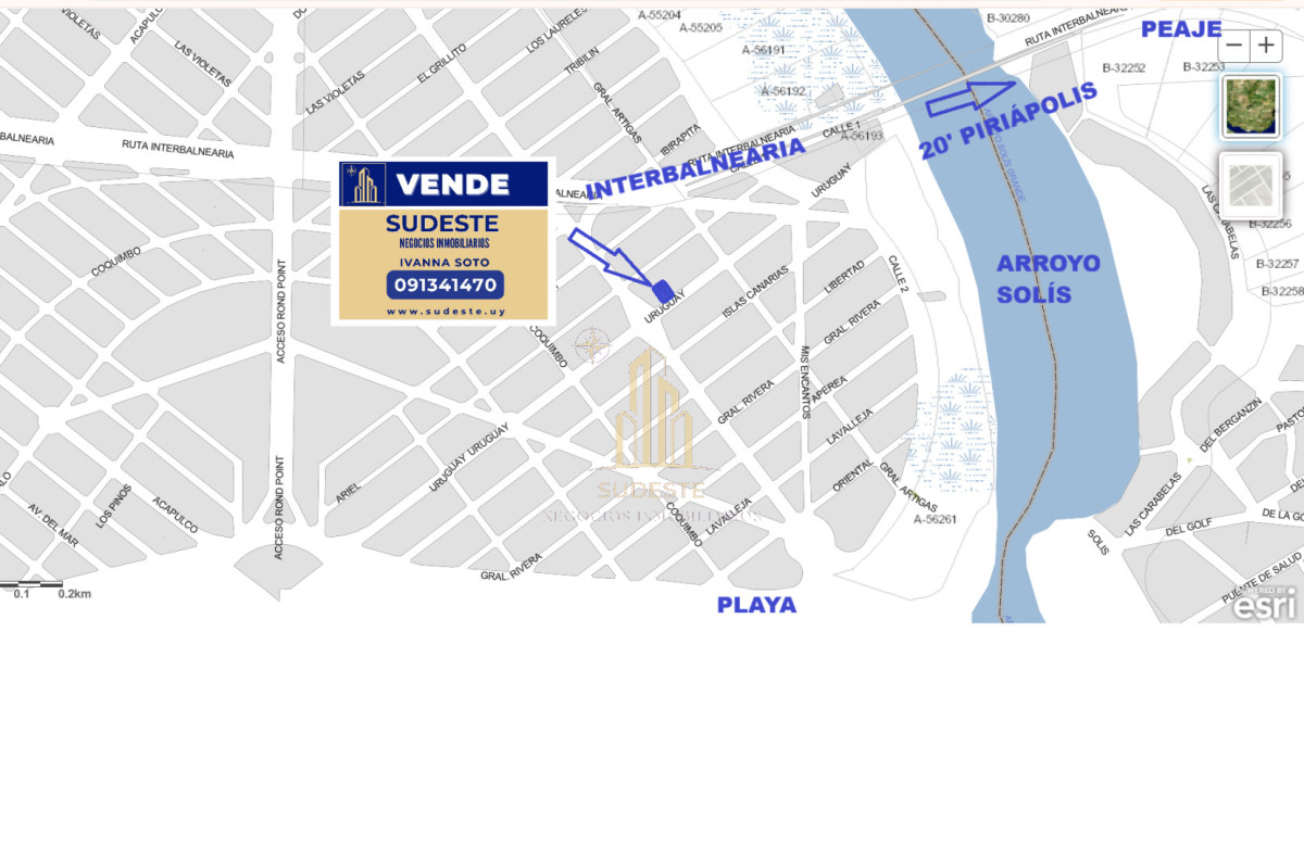 Apartamento ID.93 - Venta de terreno con mejoras Jaureguiberry Sur a 5 cuadras de la playa 