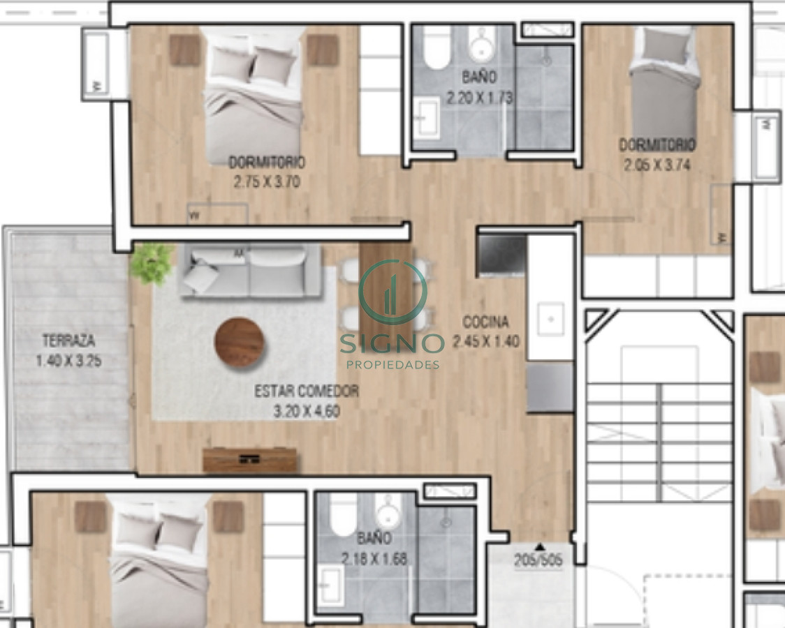 Apartamento ID.2313 - Venta apartamento 2 dormitorios a estrena en La Blanqueada OPORTUNIDAD