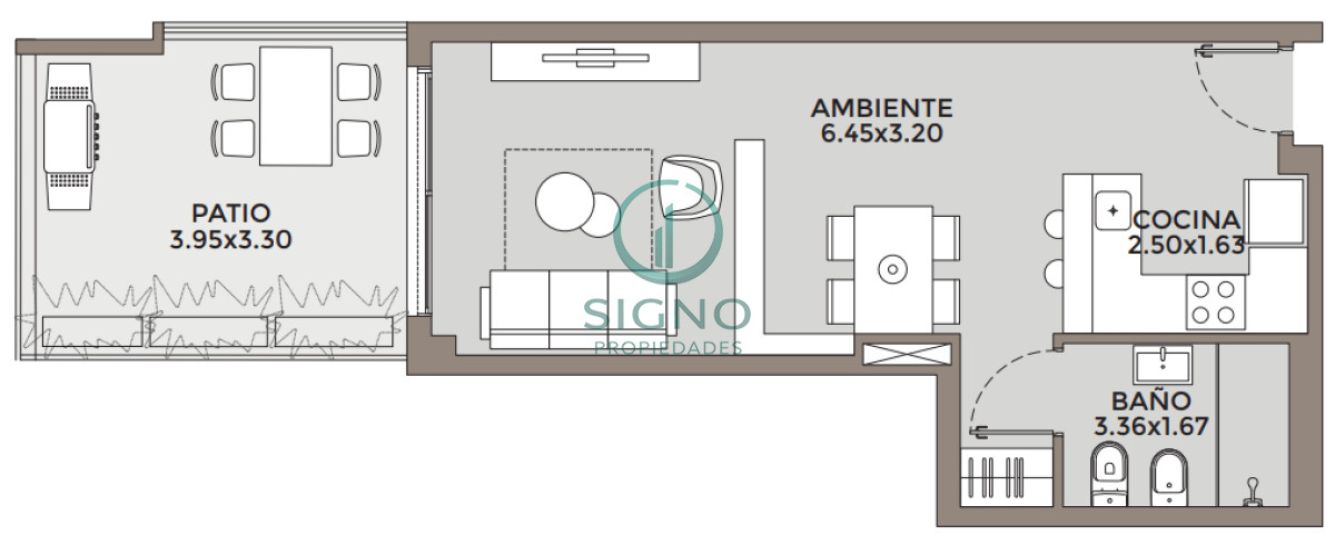 Apartamento ID.2412 - Vendo amplio monoambiente en Punta Carretas