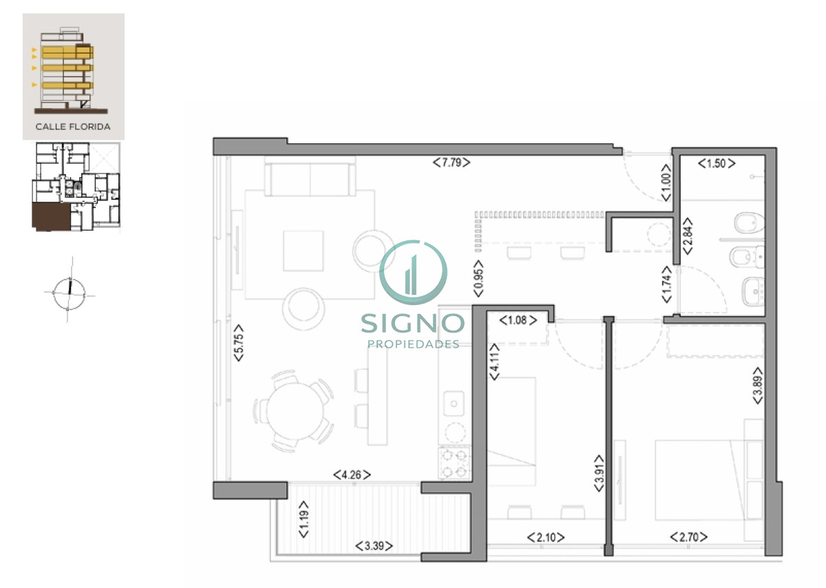 Apartamento ID.2505 - Vendo apartamento 2 dormitorios con renta en edificio próximo al mar