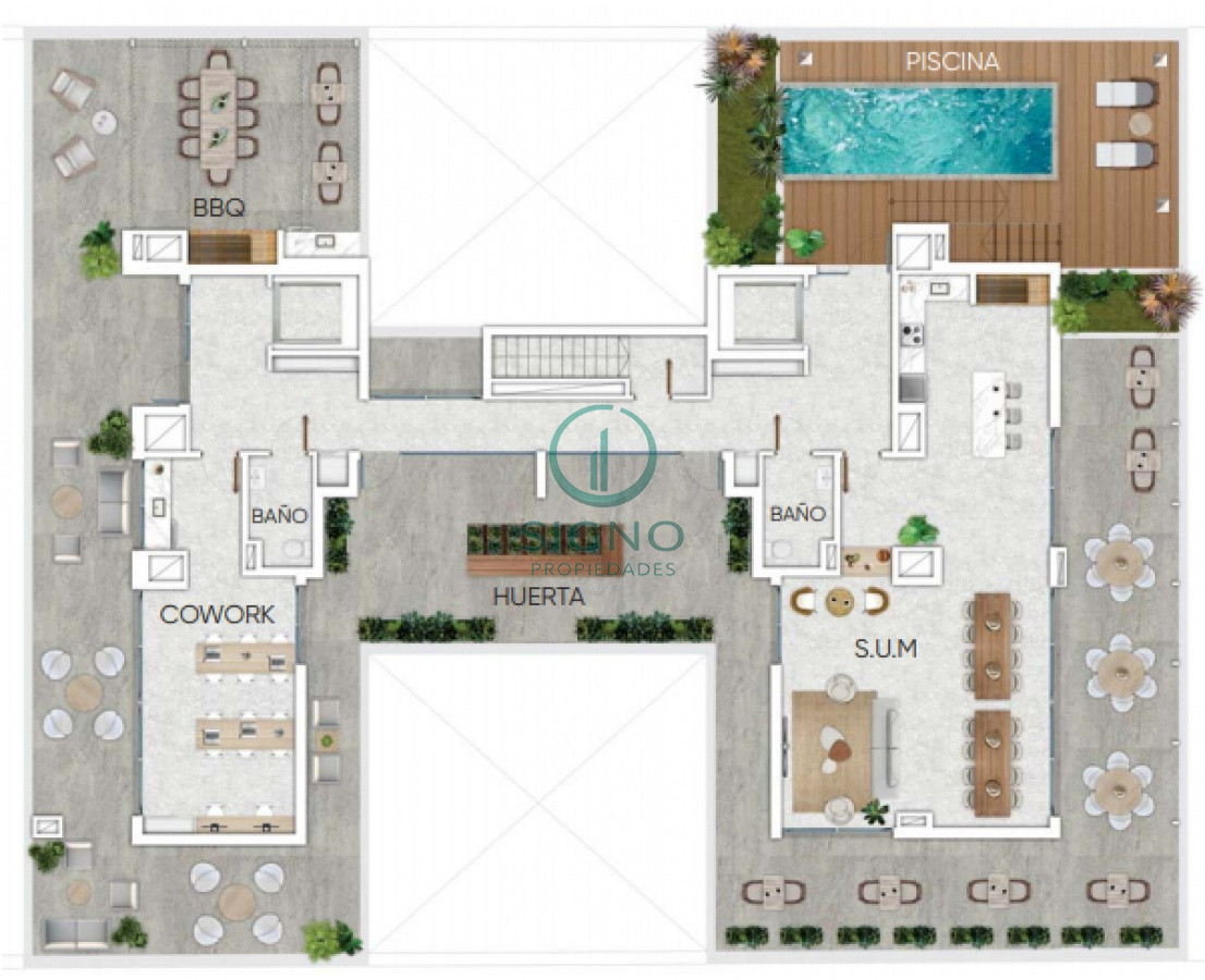 Apartamento ID.1467 - Monoambiente con Patio en Cordon ideal renta