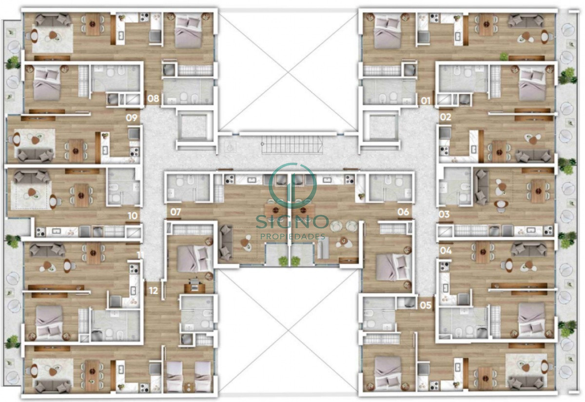 Apartamento ID.1469 - Venta apartamento piso alto en Cordon 2 dormitorios estrena ya