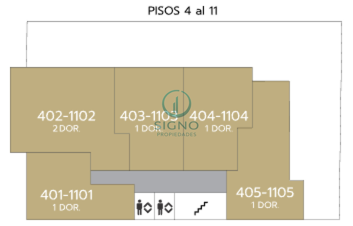 Apartamento ID.2422 - Se vende piso 9 1D estrena en Punta Carretas