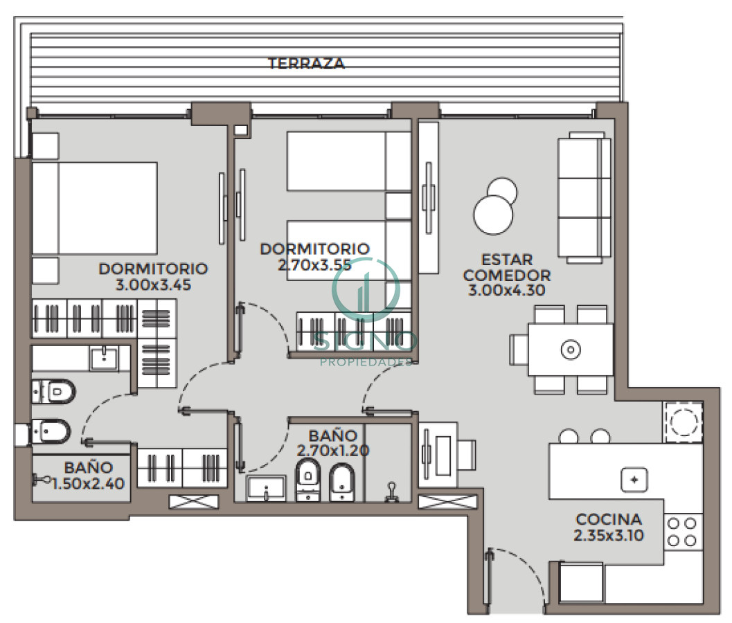 Apartamento ID.2426 - Vendo a estrenar 2D en Punta carretas