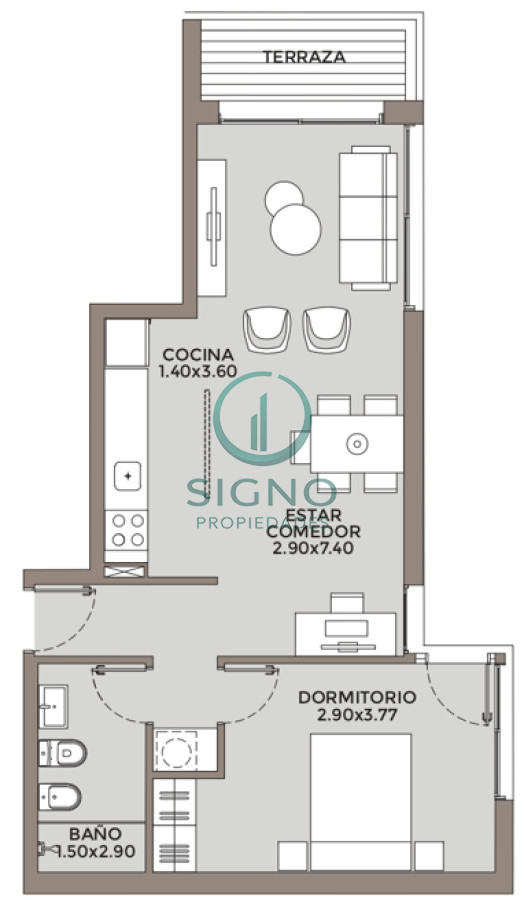 Apartamento ID.2428 - Vendo Pent House de buen metraje 1D Punta Carretas