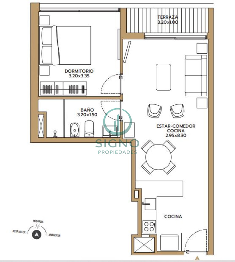 Apartamento ID.1414 - Venta apartamento de 1 dormitorio a estrenar Pocitos Punta carretas MARZO 2023