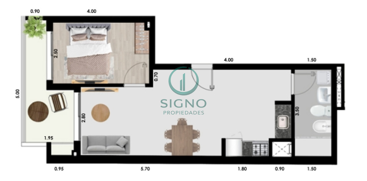 Apartamento ID.2365 - Venta 1 dormitorio en cordon Estrena en Mayo25