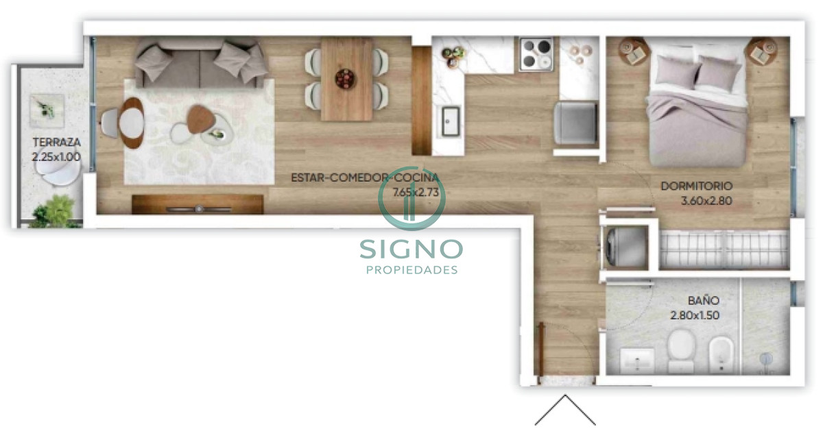 Apartamento ID.2176 - Venta un dormitorio a estrenar en Cordon