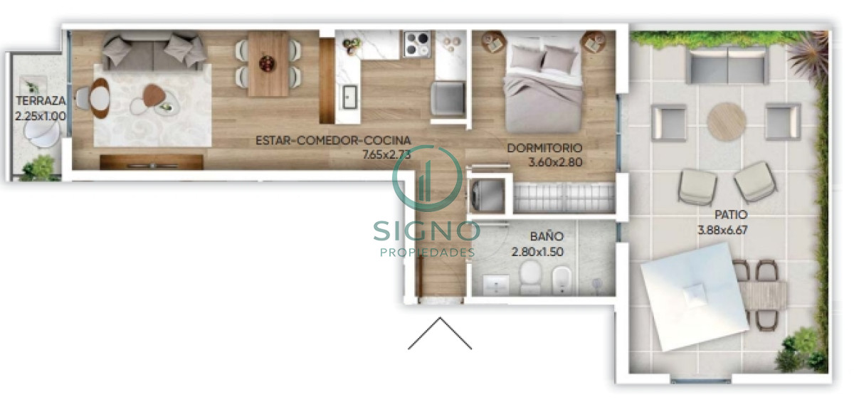 Apartamento ID.2171 - Venta 1 dormitorio en cordon a estrenar