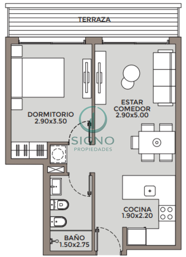 Apartamento ID.2416 - A estrenar Vendo Punta Carretas 1 dormitorio OPORTUNIDAD