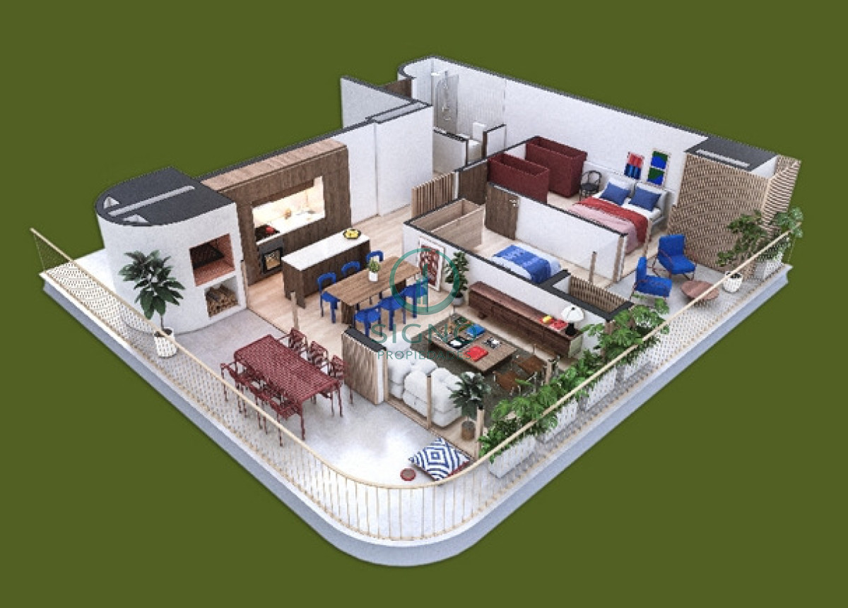 Apartamento ID.2674 - Vendo apartamento de 2 dormitorios en Lago Calcagno