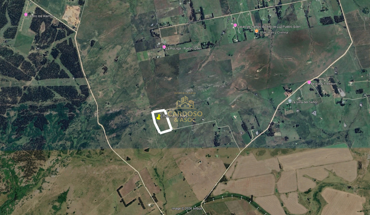 Chacra ID.51 - Se vende Chacra de 5 has, en zona rural de San Carlos.