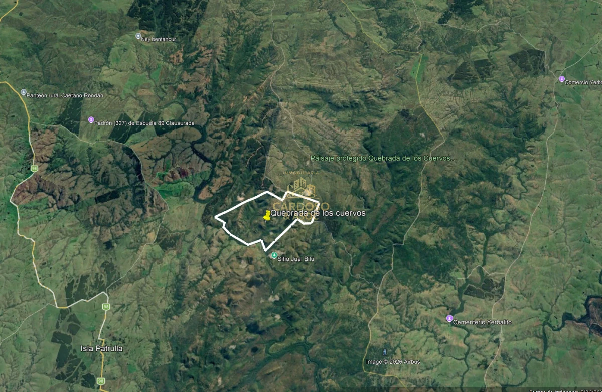 Campo Ref.93 - Se vende Campo Criador Turístico en Quebrada de los Cuervos. 