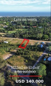 Terreno en venta, Barrio Golf, Punta del Este.