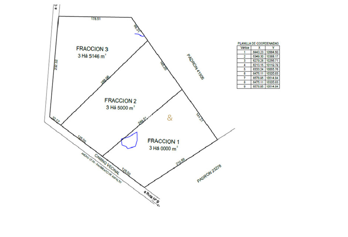Chacra ID.31 - Chacra de 3.5 Has sobre Cno. Saenz Martinez 