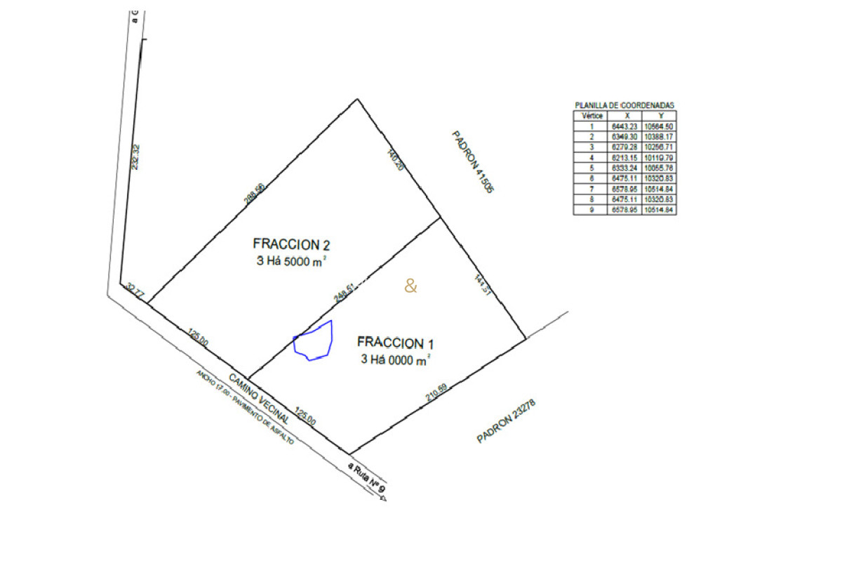 Chacra ID.48 - Chacra de 3 Has sobre Cno. Saenz Martinez