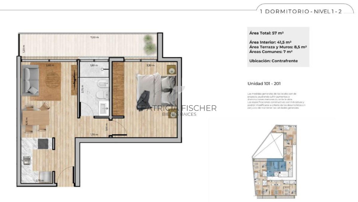Apartamento ID.229 - Inverti en Punta Carretas Venta 1D Terraza Amenities 